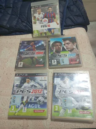 Lote 4 Juegos PS3: PES 2013, 2009, 2008 y FIFA 10