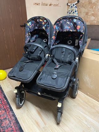 Bugaboo Donkey 2 Dúo Silla Gemelar + Capazo