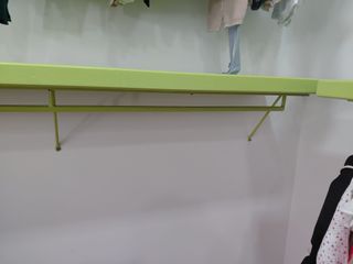 Perchero de pared madera maciza 170x40cm