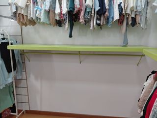 Perchero de pared madera maciza 170x40cm