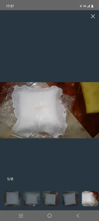 Cojín para anillos boda