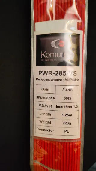 Antena Móvil VHF Komunica PWR-285-VS 1.2m PL