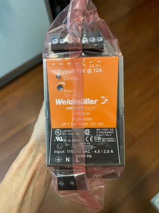 Fuente de Poder Weidmüller 12V 12A