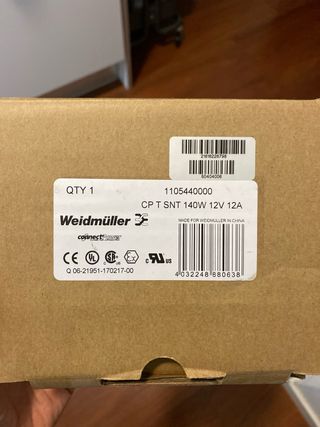 Fuente de Poder Weidmüller 12V 12A