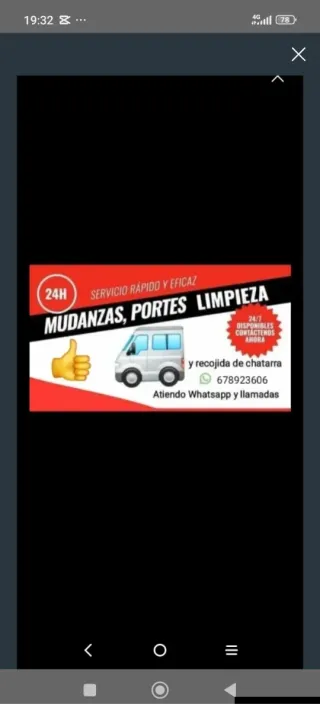 Todo tipo de portes y mudanzas