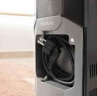 Radiador Eléctrico Marrón y Negro