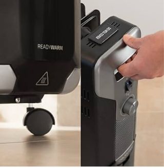 Radiador Eléctrico Marrón y Negro