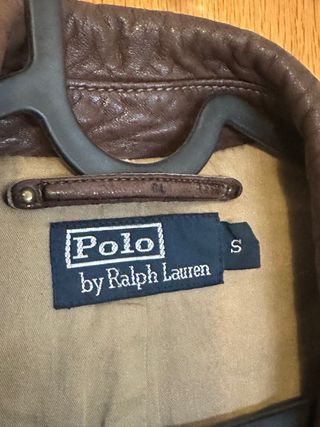 Chaqueta de cuero Ralph Lauren marrón