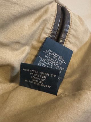 Chaqueta de cuero Ralph Lauren marrón