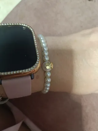 Pulsera Tous Acero Quirúrgico Perlas Oso