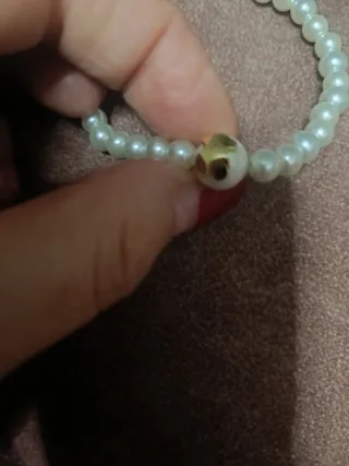 Pulsera Tous Acero Quirúrgico Perlas Oso