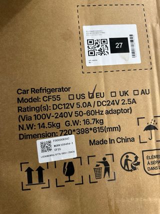 Frigorífico portátil para coche