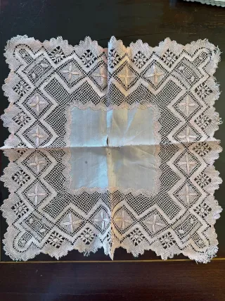 Pañuelo antiguo encaje