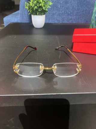 Gafas Cartier Doradas