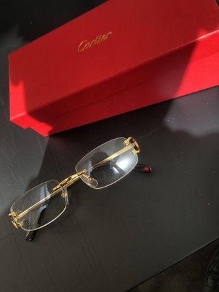 Gafas Cartier Doradas