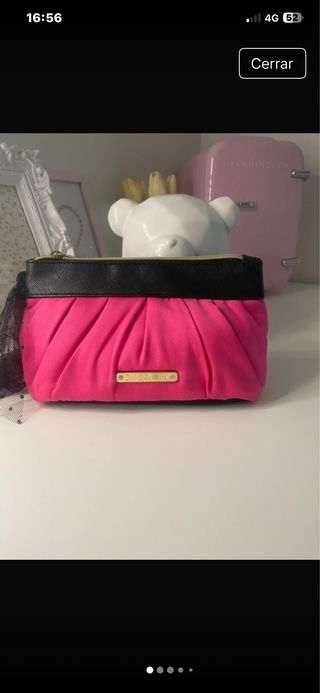 Neceser Juicy Couture rosa fucsia y negro