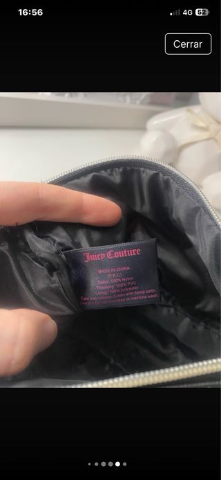 Neceser Juicy Couture rosa fucsia y negro