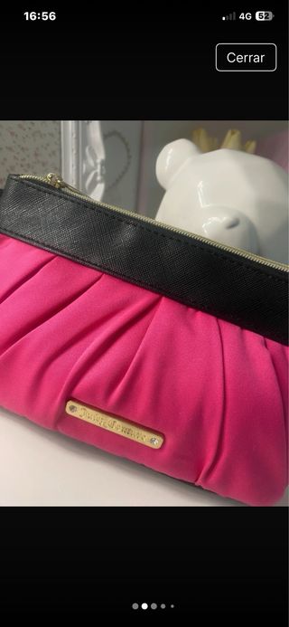 Neceser Juicy Couture rosa fucsia y negro