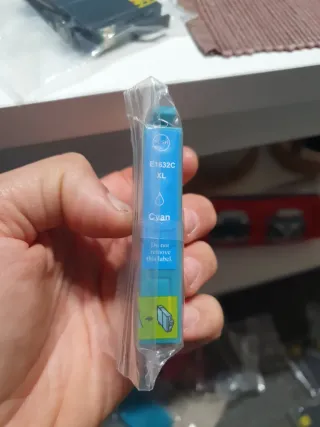 Lote cartuchos Epson E-1632C XL Cyan