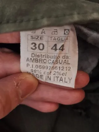 Pantaloni cargo OVER-D verdi Y2K