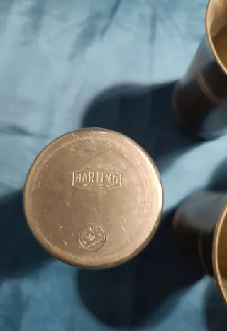 Lotto 9 Bicchieri Harting Peltro + Chiavi