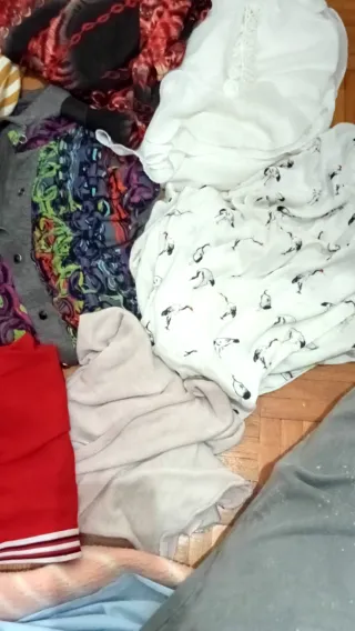 Top brillante azul talla XXL