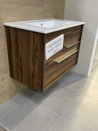Mueble baño suspendido + lavabo liquidación