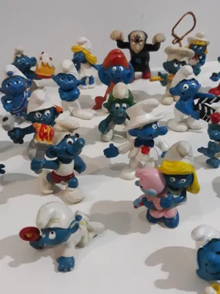 Lote de figuras de Los Pitufos