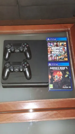 PS4 (PlayStation 4) + 2 Juegos