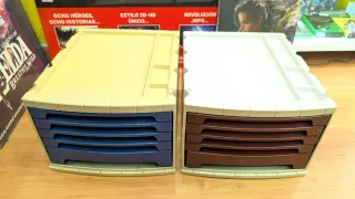 Cajonera de sobremesa de plástico