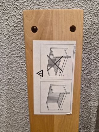 Cuna madera Gulliver Ikea, color haya. Con colchón