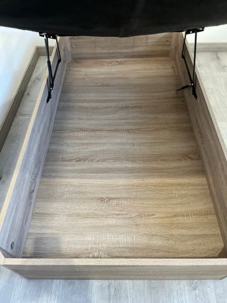 Canapé tapizado tela beige De 105 cm