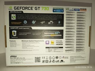 Tarjeta Gráfica MSI GeForce GT 730 2GB