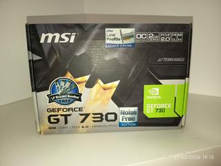 Tarjeta Gráfica MSI GeForce GT 730 2GB
