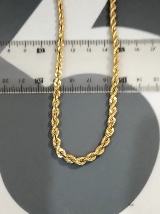 Cadena Cordón Oro Mujer Nueva