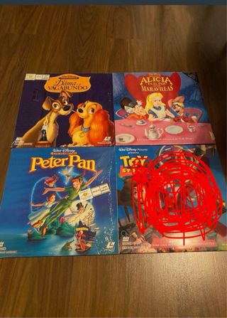 Lote 4 Laser Disc Disney Clásicos Español