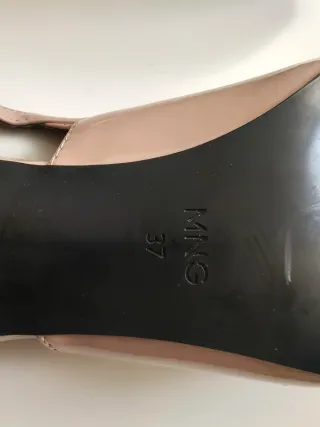 Zapatos Mango Beige/Rosa Talla 37