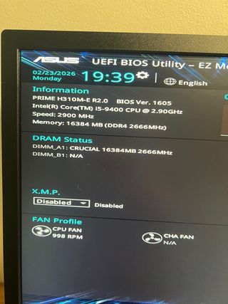 Procesador i5 + Placa base asus H310M-E