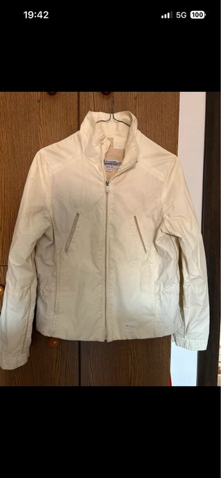 Giubbino Champion cotone gommato beige