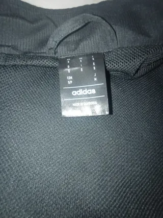 Sudadera Adidas Negra con Rayas Blancas