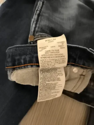 Jeans Wrangler crank taglia 48 Uomo Blu