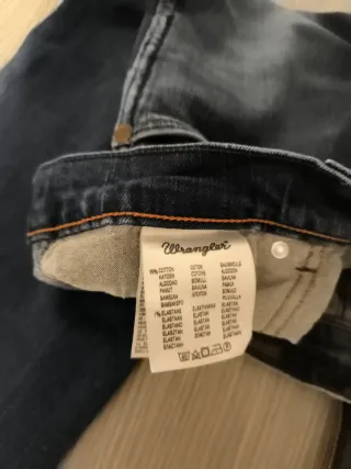 Jeans Wrangler crank taglia 48 Uomo Blu