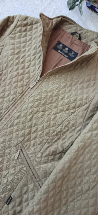 Barbour Giacca-Original- Trapuntata Beige Donna-L