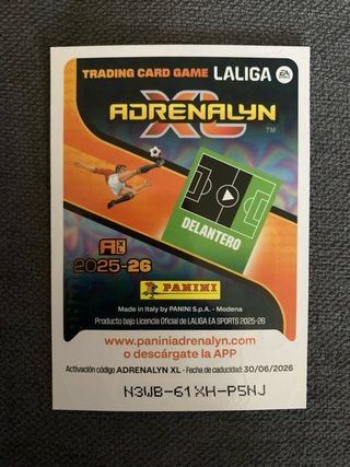 Cromo Nico Williams Balón de Oro Panini