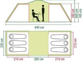 Tienda campaña Coleman Ridgeline 6 Plus