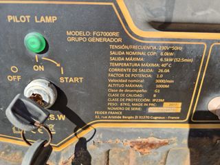 Generador eléctrico portátil de 6 kW