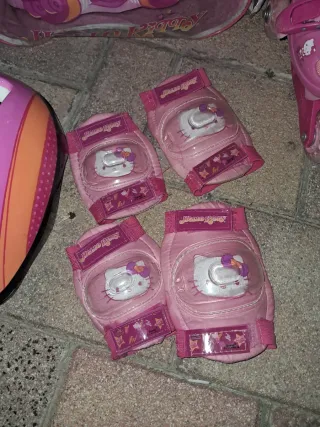 Patines y Casco Hello Kitty Niña
