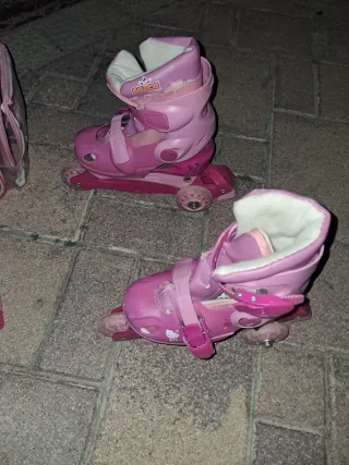 Patines y Casco Hello Kitty Niña