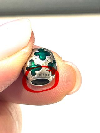 Charm Pandora Vintage Tréboles Suerte Plata