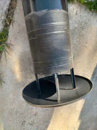 Estufa antigua de leña hierro fundido